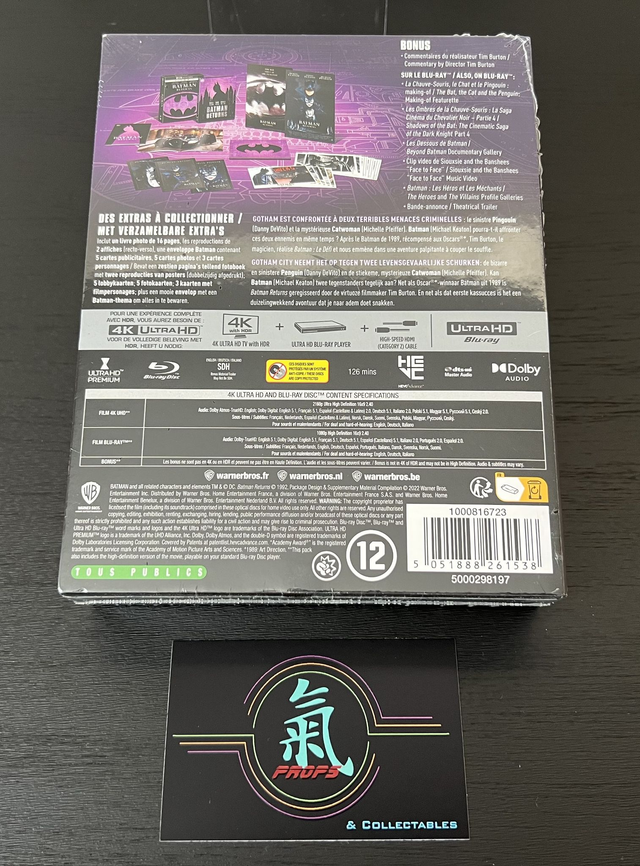 4K Blu-Ray : Batman Returns Collector's Edition Steelbook * New * 1992 * Michael Keaton * Danny DeVito * Michelle Pfeiffer *