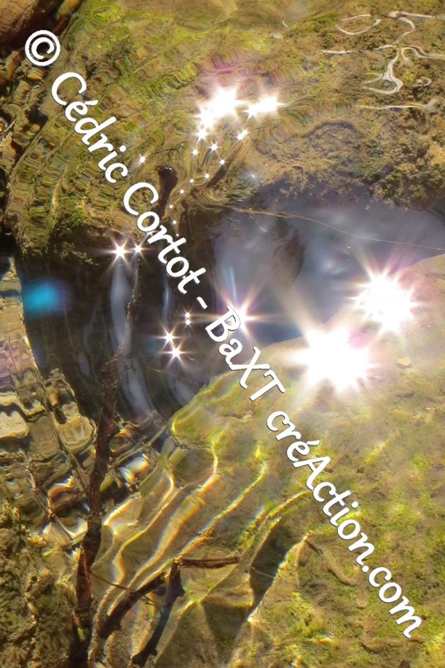 Impression sur alu dibond - Reflets et cours d'Eau (ref 6000 )