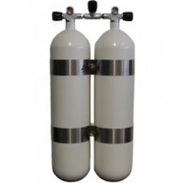 Bi-bouteillles 10lt set complet 230 bar avec socle (mono)