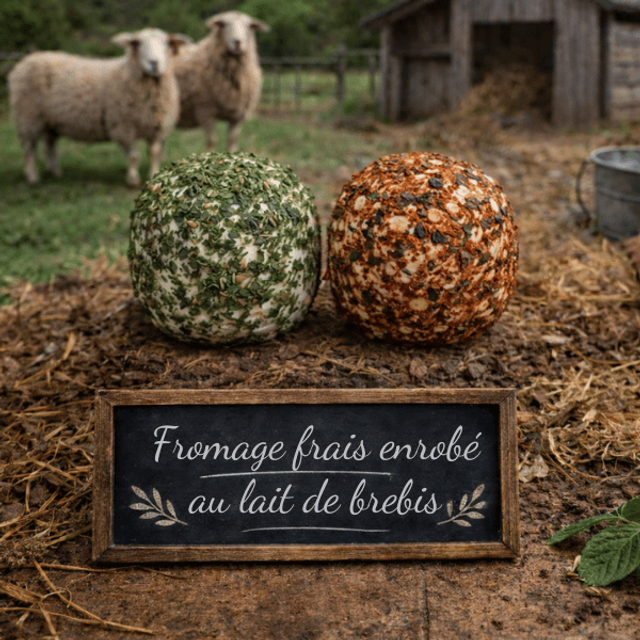 Fromage frais enrobé au lait de brebis 🧺