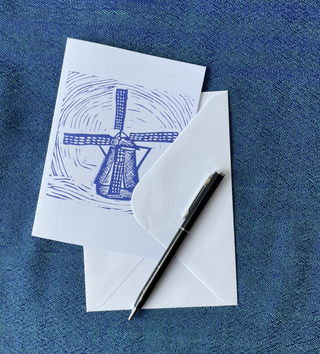 Blue Windmill and Tulip Cards