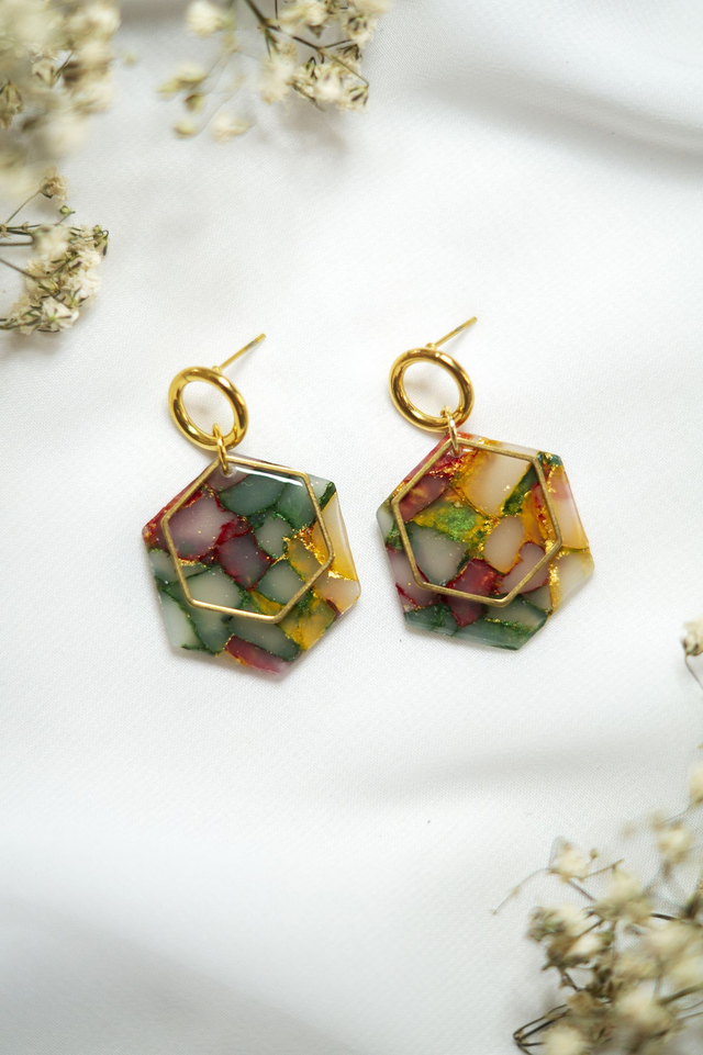 Coloris automne - Boucles Maya