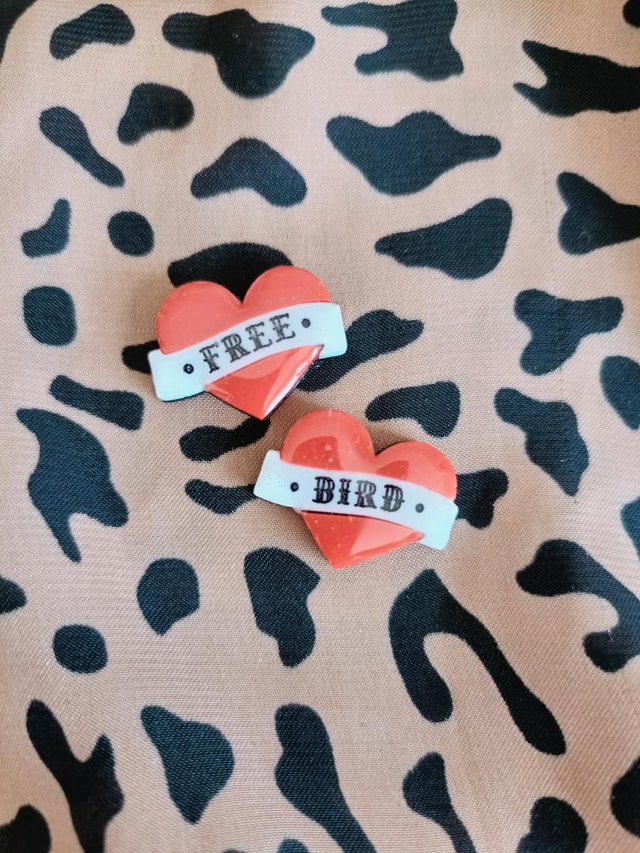 Free Bird Acrylic stud
