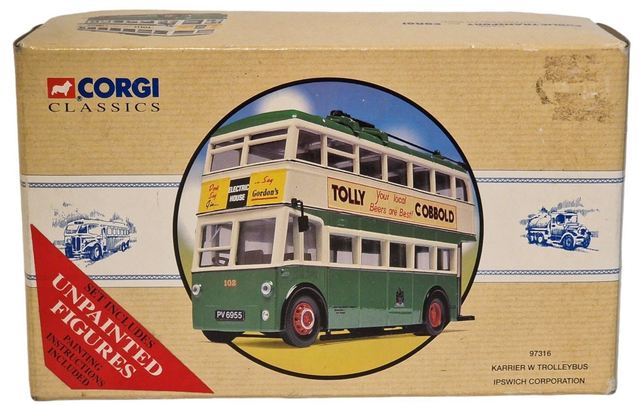 Karrier W Trolleybus Ipswich Corporation CORGI model