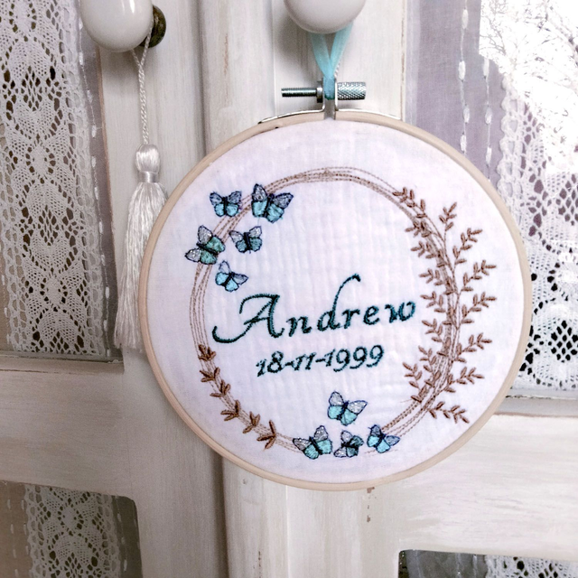 Décoration murale faire part papillons 