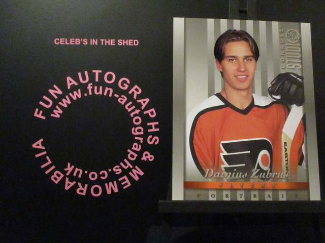 Dainius Zubrus - NFL 1997 Donruss Studio Ice Hockey Original 10x8 Trading Card #27 (B)