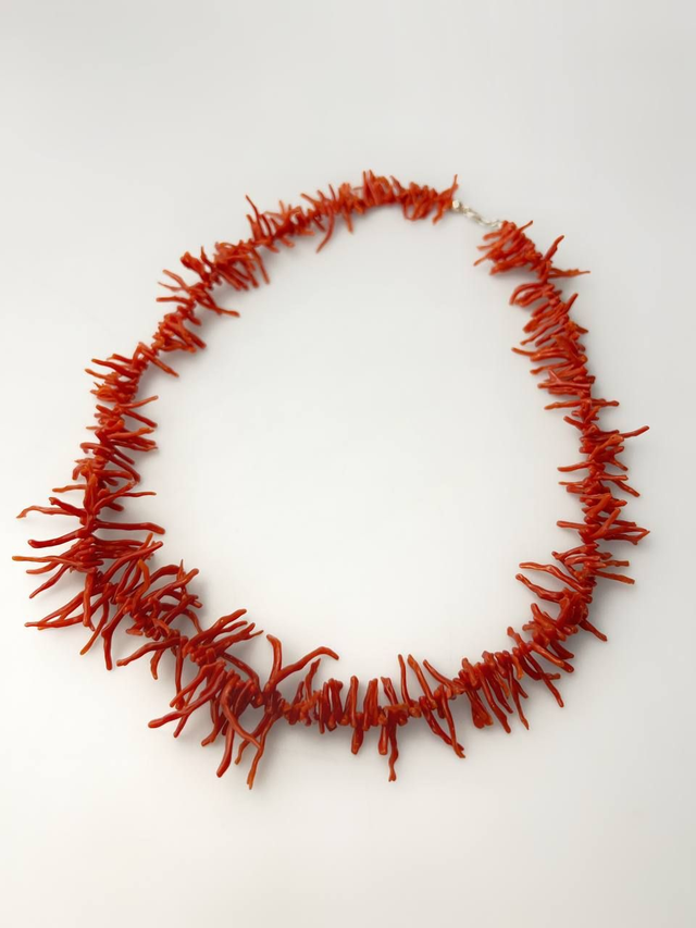 Collana Corallo Rosso Frangia