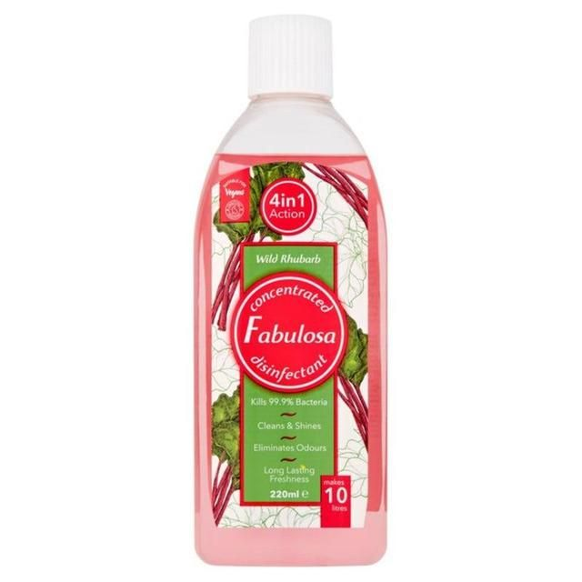 Fabulosa Concentrated Disinfectant 4-in-1 Wild Rhubarb 220ml
