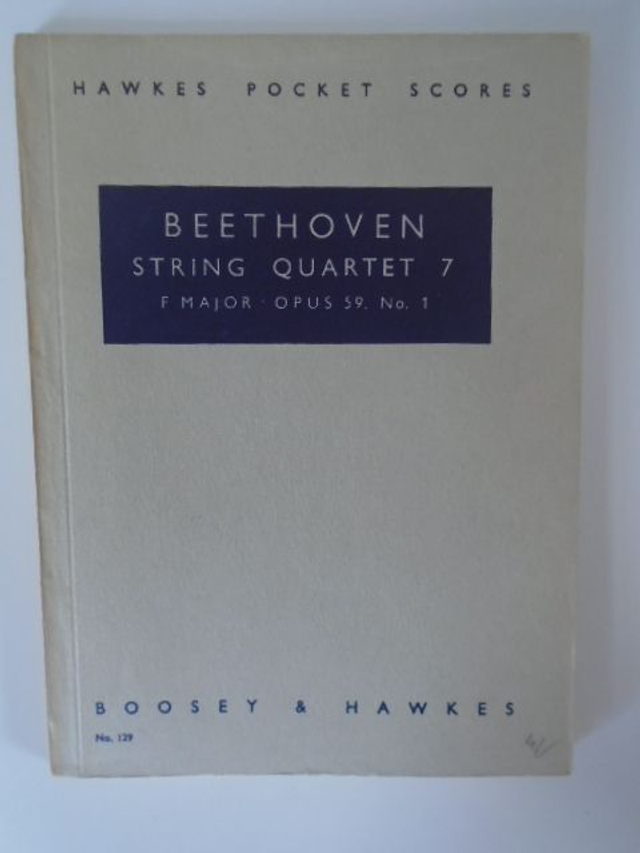 Beethoven String Quartet 7 F Major Op 59 No 1 Hawkes Pocket Guide