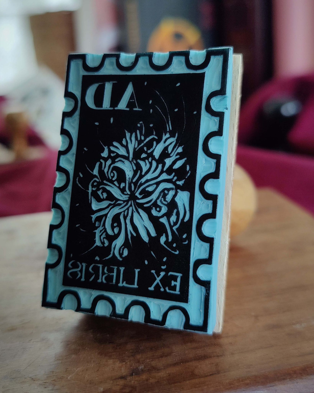 Ex-libris timbre lycoris - Tampon personnalisé