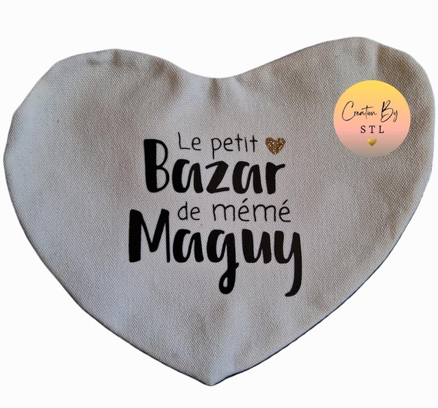 Pochette coeur - Prénom à personnaliser 
