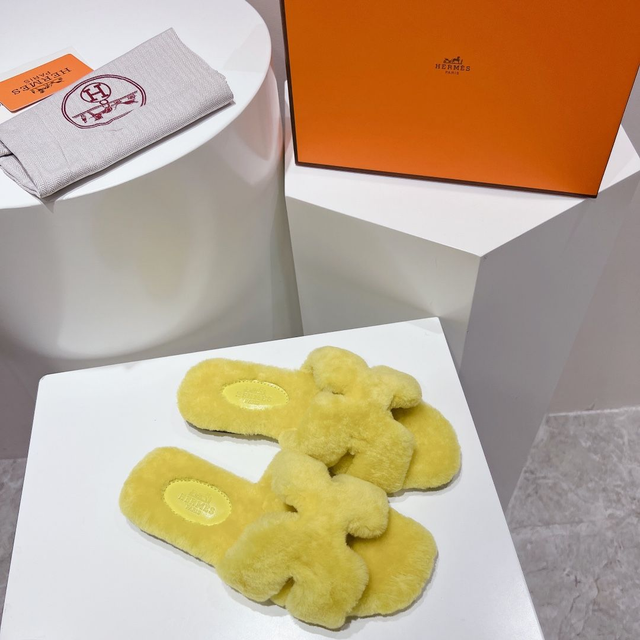 Sandales HERMES Fourure