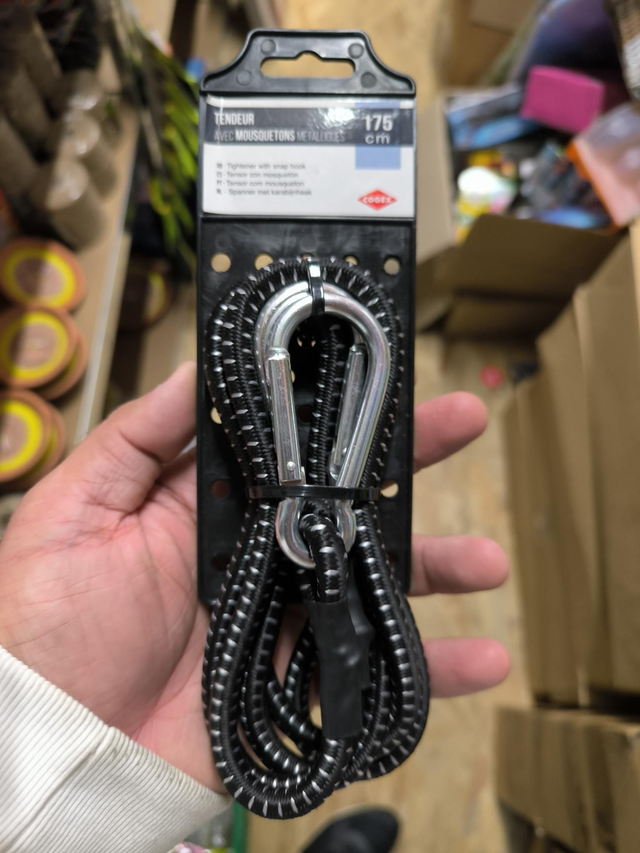 TENDEUR AVEC MOUSQUETON 175CM