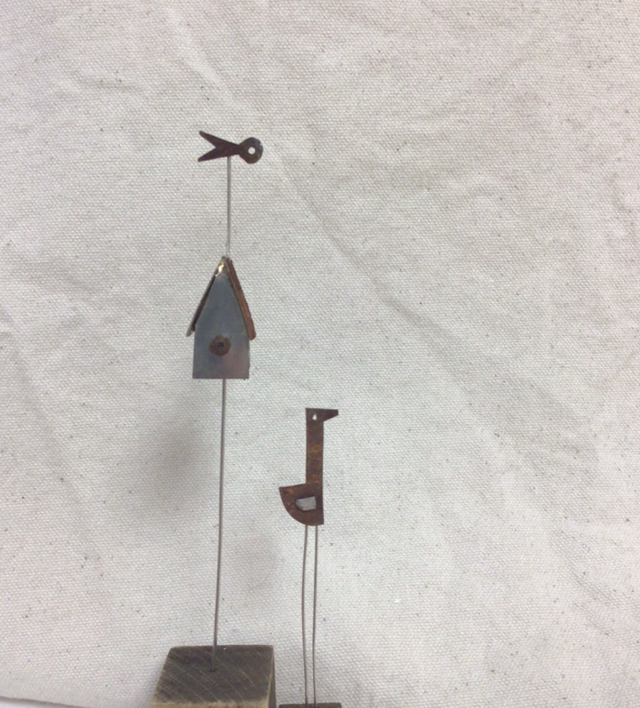 Bird House Sculpture