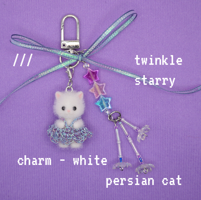 Sylvanian Families twinkle starry charm (white persian cat)