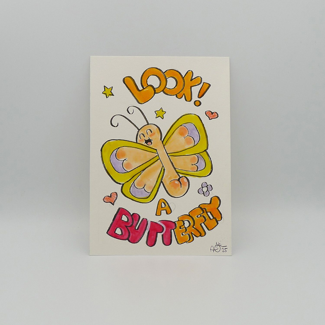 Original Art - BUTTerfly - 14x20,5cm - only one available   