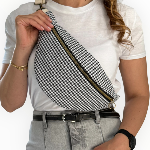 Sac Banane Vichy Noir