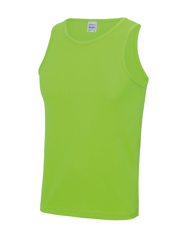 Custom Male Vest Electric Green