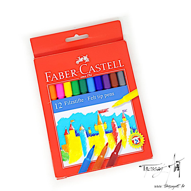 FABER CASTELL - FEUTRES PAR 12 - CR002