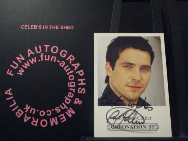 Rob James-Collier (Liam Connor) Authentic Autographed Coronation Street 6x4 Cast Card