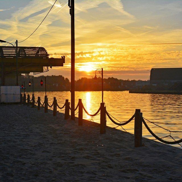 Abendsonne an den Osmohallen