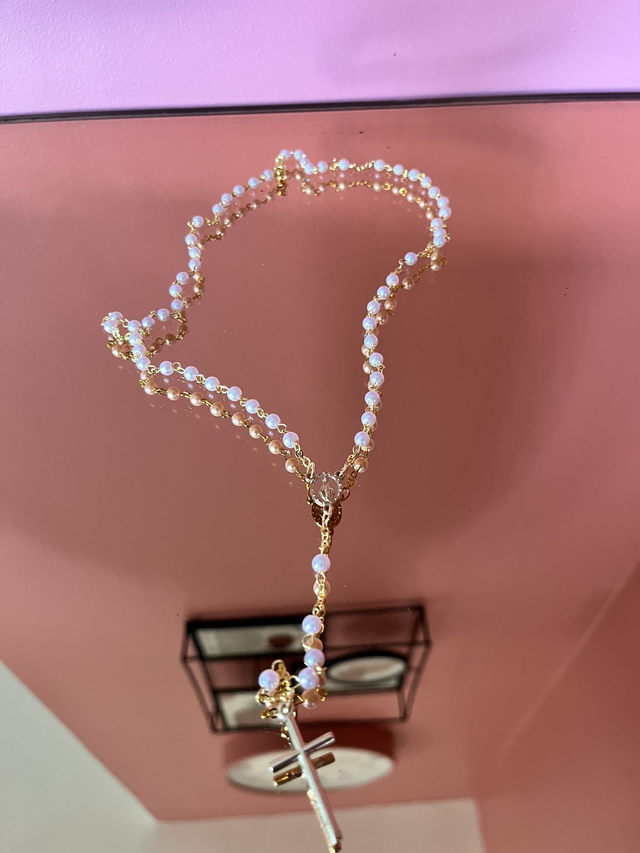 Chapelet nacré rose