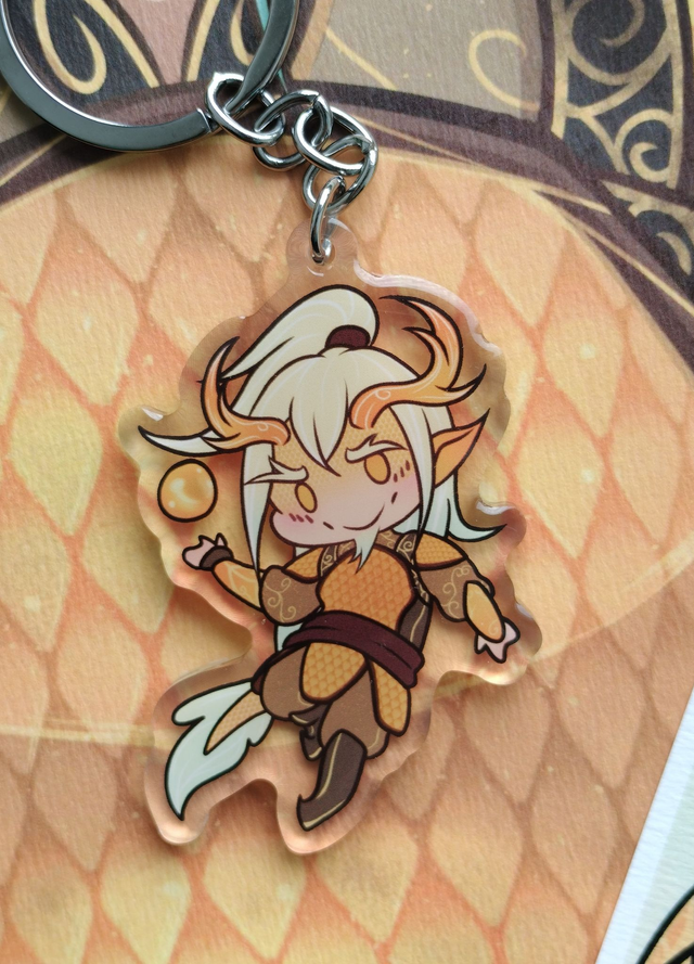 Porte-clé-Dragon chibi