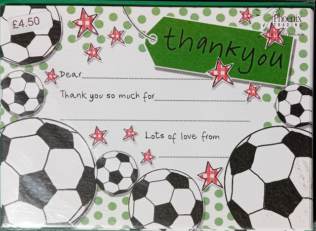Football Thank You Notecards