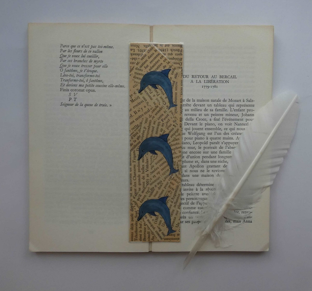 Les dauphins du marque-page