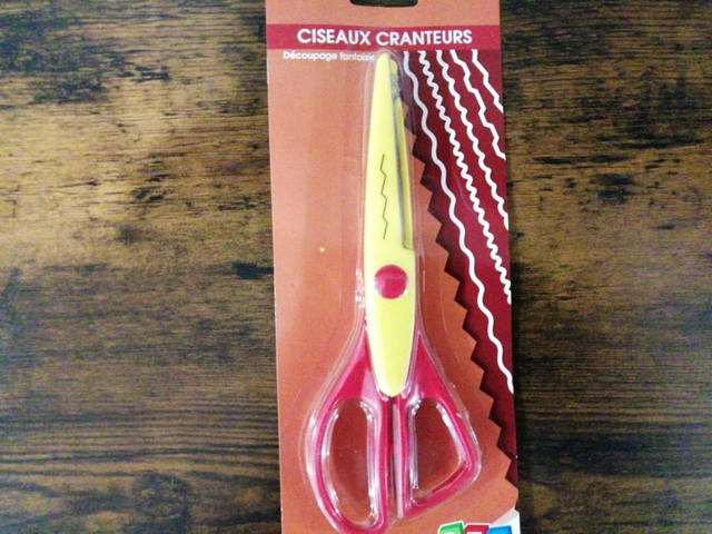 Ciseaux cranteurs &quot;éclair &quot; 