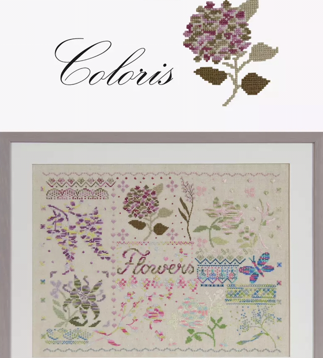 DMC Hyrangea coloris pattern booklet