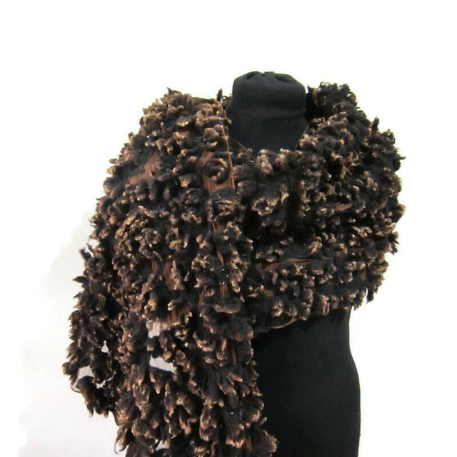 Arte Sciarpa infeltrito di lana calda Stole lungo inverno