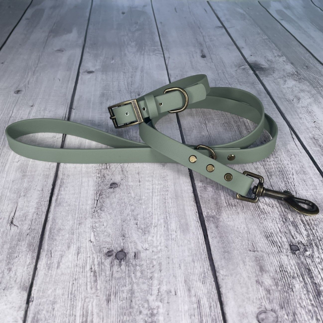 Sage Green Waterproof BioThane® Lead
