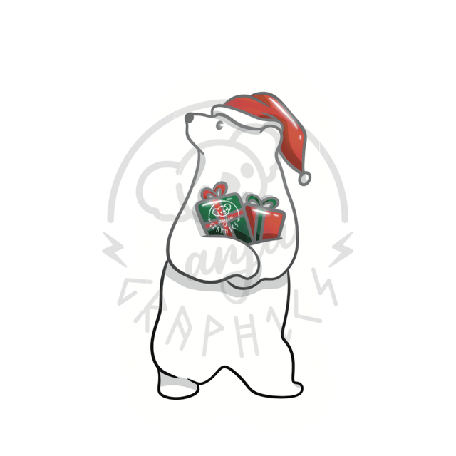 DAY 17 - Ours blanc - Sticker