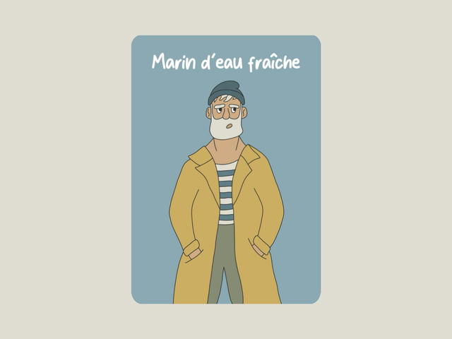 Carte postale &quot; Marin d&#039;eau fraîche &quot;