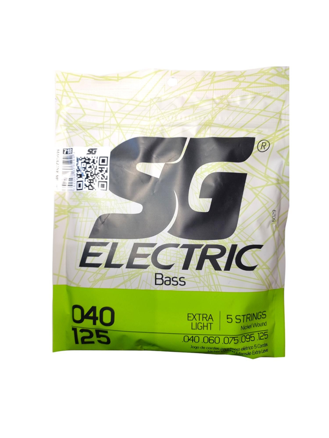 718 - Encordoamento Cordas Baixo 5C 0.40 SG Strings 