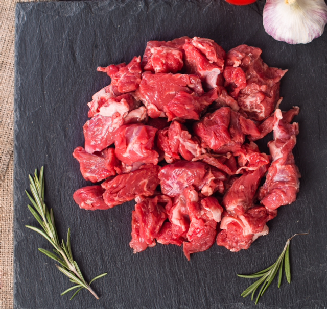 Lamb shin diced (£17.60 per kg)