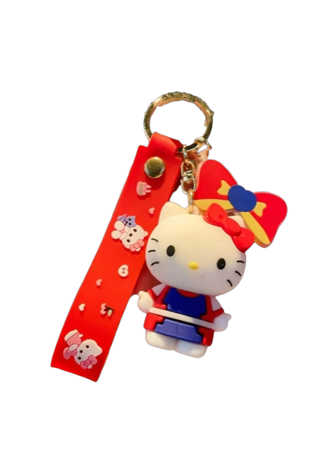 Schlüsselanhänger Hello Kitty rot
