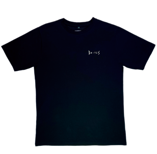 T-shirt Blanc sur Noir