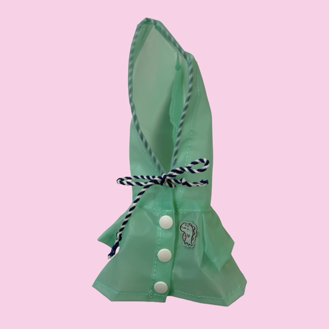 17cm Doll Costume (Green Raincoat with Boots)