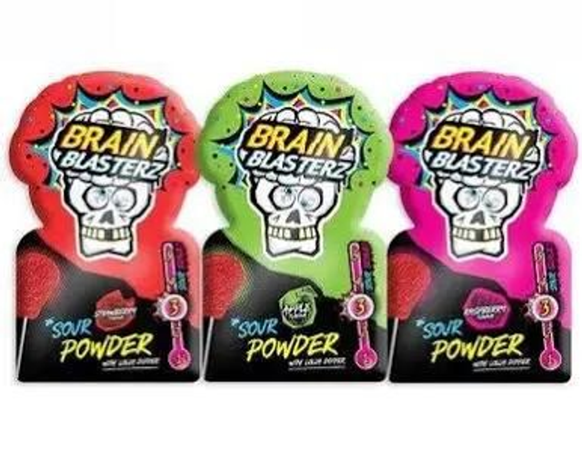 Brain Blasterz Sour Powder With Lolly 10g X 4 Packs