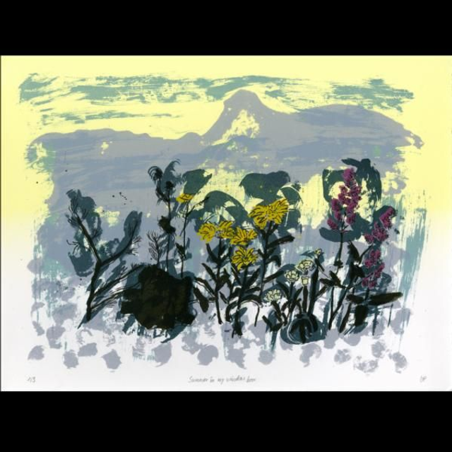 Summer In My Windowbox, screenprint