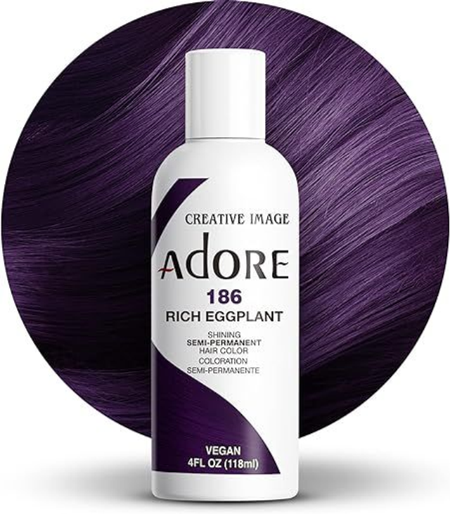 Adore Shining Semi-Permanent Hair Colour 118 ml (186 Rich Eggplant)