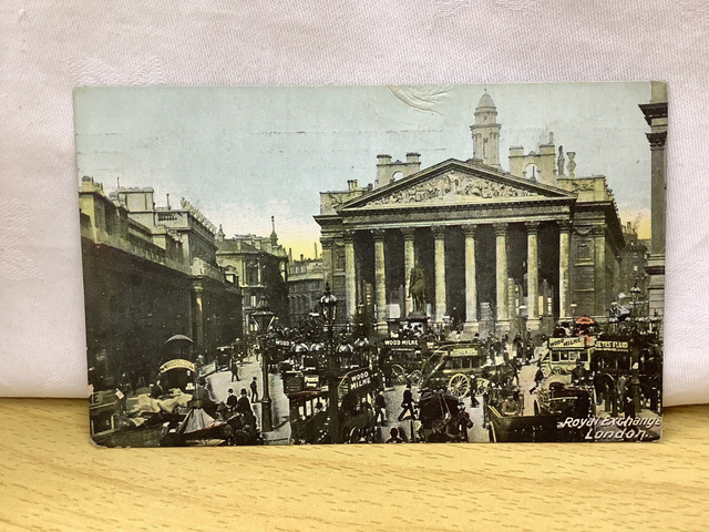Royal Exchange - London - Posted 1909 - Horrocks & Co Postcard No.12 Our Ref A131 £2.50