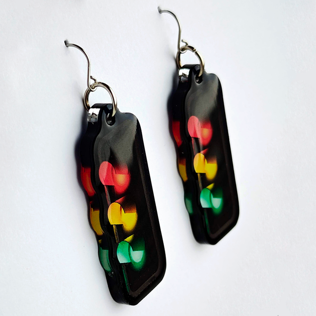 Traffic Lights Earrings