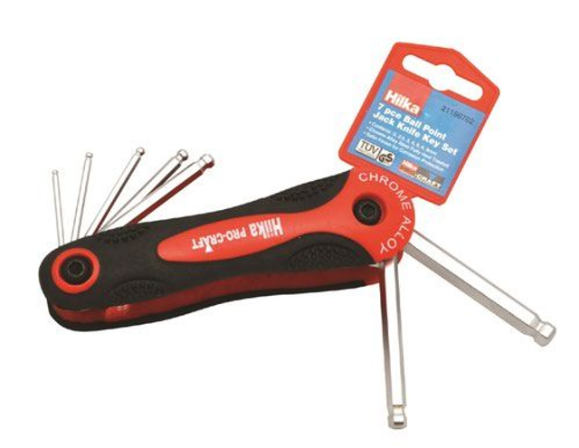 Ball Point Jack Knife Key Set 7pc