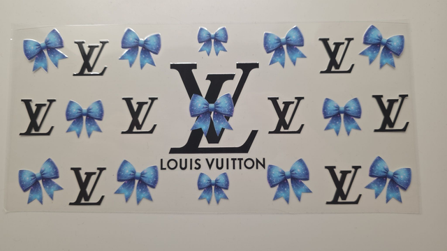 LV Blue Bow