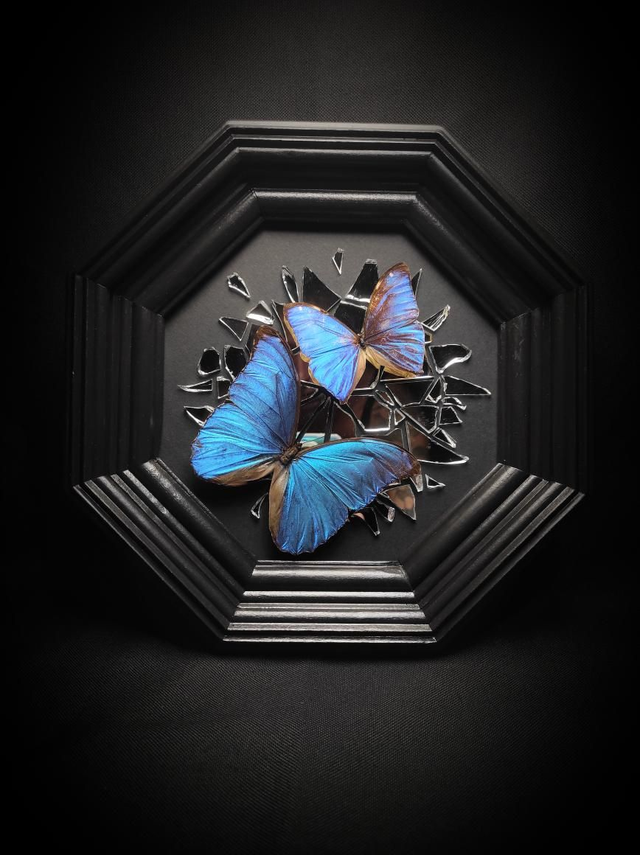 Cadre Miroir brisé Duo de Morpho 