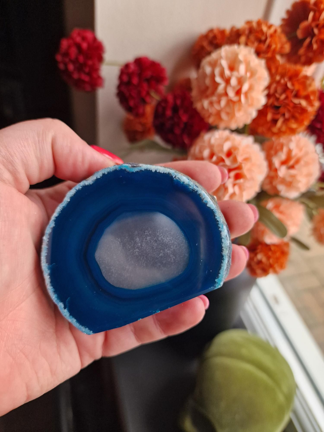 Agate slice blue 