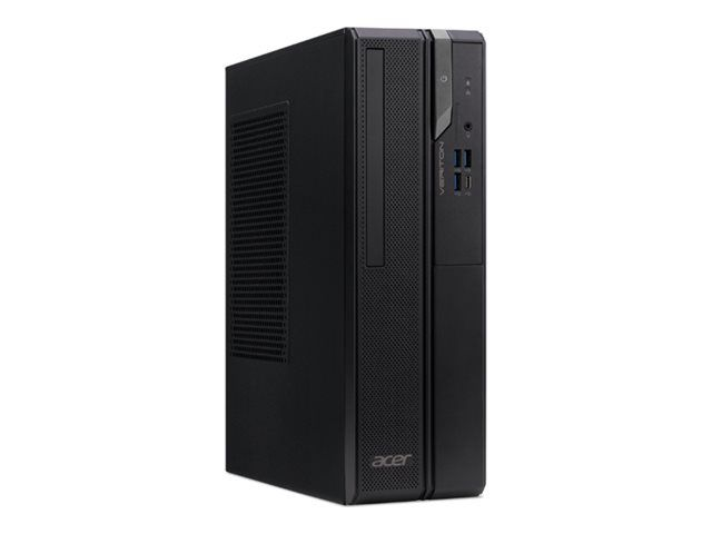 Acer Veriton X2 VX2720G - Tower compatto Core i3 12100 / fino a 4.3 GHz - RAM 8 GB - SSD 256 GB - UHD Graphics 730 - Gigabit Ethernet - senza SO 